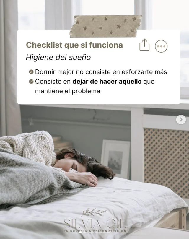 Higiene del sueño